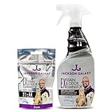 Jackson Galaxy EX Stain & Odor Eliminator - Cat Pee Cleaner, Reusable 23oz Bottle with Refill Included - Fast Acting & Non-Toxic CO2 Based Pet Urine Remover - Made by a Trusted Cat Expert