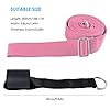 KimDaro Leg Stretcher, Door Flexibility & Stretching Leg Strap - Great for Ballet Cheer Dance Gymnastics or Any Sport Leg Stretcher Door Flexibility Trainer Premium Stretching Equipment (Pink)