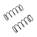 Kyosho Big Bore Shock Springs (2 Piece), Gold/Medium