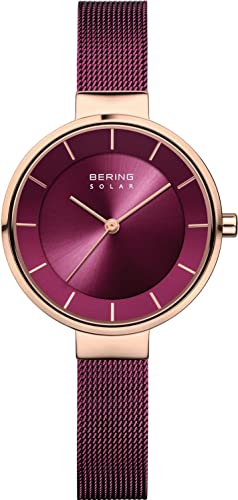 BERING Damen Uhr analog Solar mit Milanaise-Armband 14631-969 – Ansicht 1