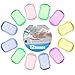 Feuilles de Savon Portable 12 Boîte(240Pcs),Feuilles de Savon Jetables,Savon Mini Savon en Papier Voyage,Savon de Poche avec BoîTe en Plastique pour ExtéRieur,Camping,RandonnéE,Voyage(5 Couleurs)