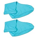 MUSISALY Polainas para Senderismo Altas Azul Talla L, Cubrezapatos Antiarena Elásticas y Resistentes para Exteriores, Protección Ligera y Duradera para Botas en Montaña y Playa