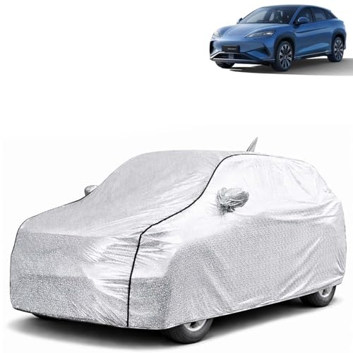 Image of KINGSWAY SilverTech 100% Waterproof Car Cover Only with BYD Sealion 7 (Year 2025 Onwards - All Model) | Mirror and Antenna Pockets | Scratchproof | All Weather Car Body Cover