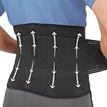 Clever Yellow Premium Back Support Belt, Back Brace, Lumbar Support Belt, Lower Back Support for Men and Women, Back Braces for Lower Back Pain, Sciatica Pain Relief Products (XXL)