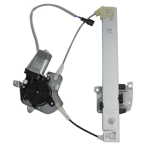 Image of TRQ Rear Right Power Window Regulator & Motor Assembly Passenger Side Compatible with 2001-2006 Mazda Tribute
