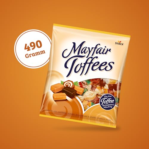 Mayfair Toffees – 1 x 490g – Karamell Toffee-Bonbon-Mischung mit verschiedenen Geschmacksrichtungen
