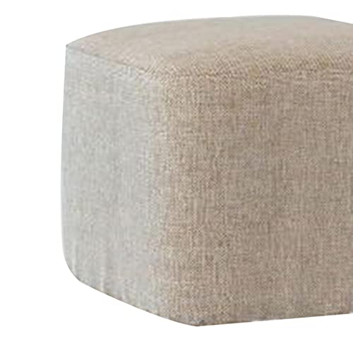 Sm Sunnimix Linen X28Cm Ottoman Stool Cover Footstool Slipcover Protectors Simple Installation Footrest Sofa Slipcovers Accessories Durable, Beige #TOP5