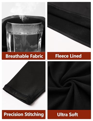 3/4 Pack Women’s Thermal Shirts, Women Fleece Lined Compression Long Sleeve Base Layer Tops for Winter Cold Weather4