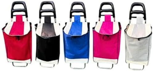 Carrinho de Compras Reforçado para Feira e Supermercado, Capacida...