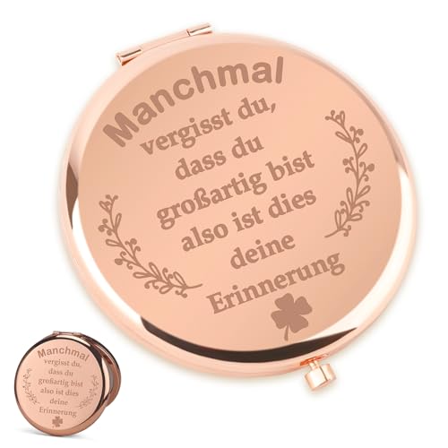 XiuGlimpse Faltbarer Kosmetikspiegel,Schulabschluss Geschenk,Beste Freundin Geschenke,Freundschaft Geschenke