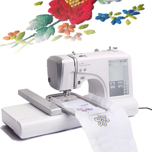 Automatic Sewing and Embroidery Machine with 162 Built-in Designs, LCD Touch Screen for Easy Operation, Ideal for Home Crafting and DIY Projects