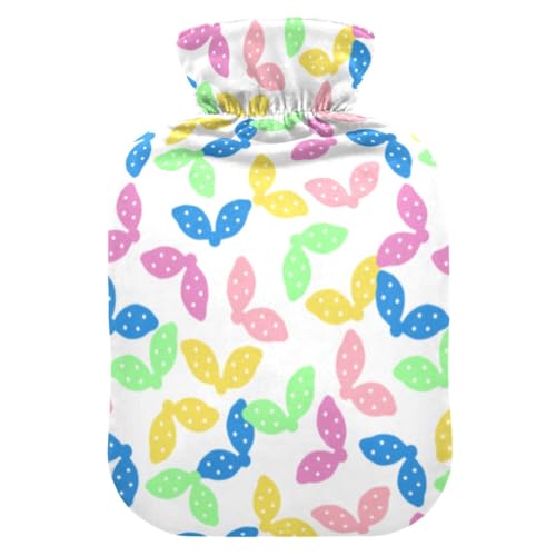 Bolsa de agua caliente de 1 L y 2 L con funda de terciopelo lavable