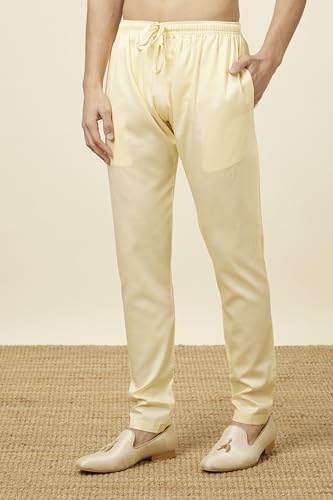 Image of Manyavar Men's Solid Pencil Cut Pyjama (1pc)