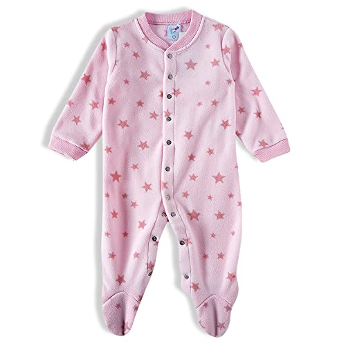 Pijama Macacão, Tip Top, Bebê Menina, Rosa, G