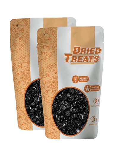 Image of Dried Treats Dried Fruits Nuts And Seeds (Dried Blueberry Plum, 500Gm (2X250Gm))