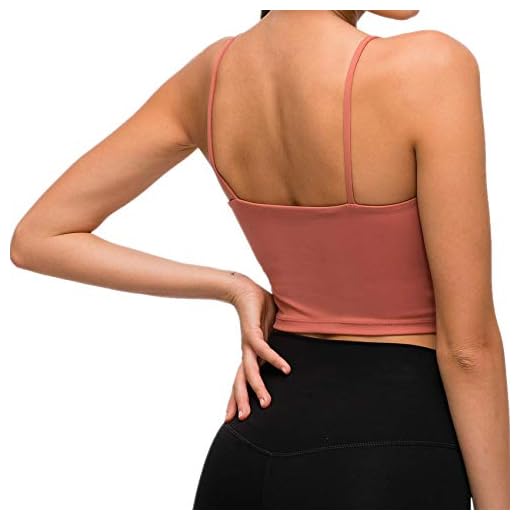 Lemedy Sport-BH, für Damen, gepolstert, Fitness, Workout, Laufshirt, Yoga, Tanktop - - small