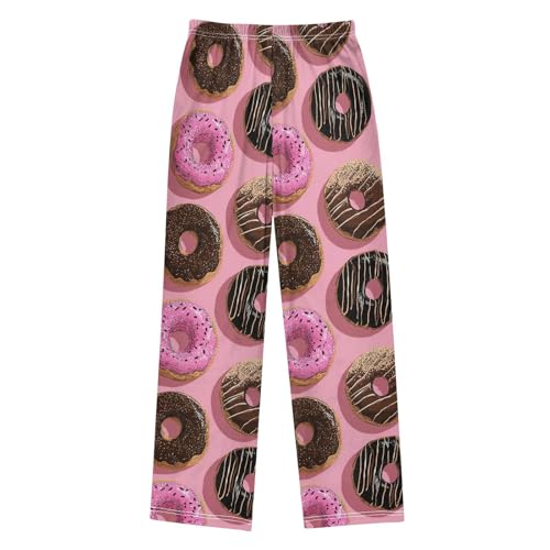 Pajama Bottoms, Pajamas Long Pant Donuts Pink Doodle Lounge Wear Casual Sleep Pants Soft Pjs Sleepwear2