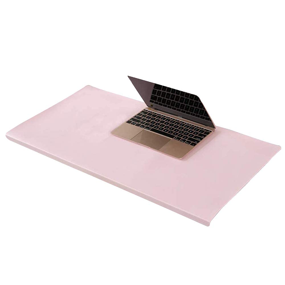 Large Mouse Pad with Edge Protector Luxury Leather Desk Pad Laptop Mats Gaming Mouse Keyboard Writing Blotter Computer Protector mat for Home Office 110x50cm