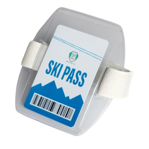 Heavy Duty Ski Pass Holder Arm Band Badge Holder for Kids & Adults - One Size...