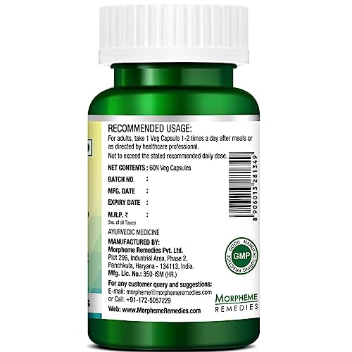 Morpheme Remedies Kohinoor Gold Plus (With Shilajit, Ashwagandha, Safed Musli, Mucuna, Tribulus) – 60 Veg Capsules - Image 3