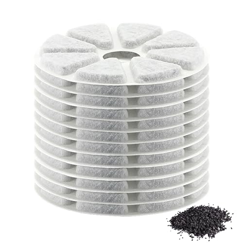 Fontana per gatti Philips PAW3210/02, 12 pezzi Fontana per gatti, tripla filtrazione, accessori per gatti, filtro di ricambio compatibile con fontana Philips