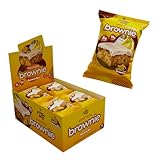 Prime Bites High Protein Brownie (12 Per Box, Banana Nut) - 19g of Protein, 5g of Collagen, Gluten Free, Low Sugar Treat, Delicious Protein Snack
