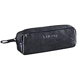 STILORD 'Linus' Estuche escolar para lápices de piel: alta calidad, resistente al peso, bonito diseño vintage y suave tacto