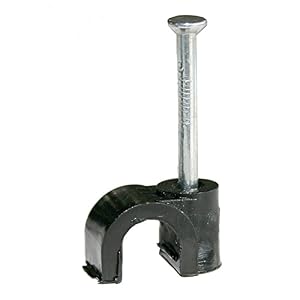 Cable-Core Kabelclips 4,0 mm 100er Pack schwarz