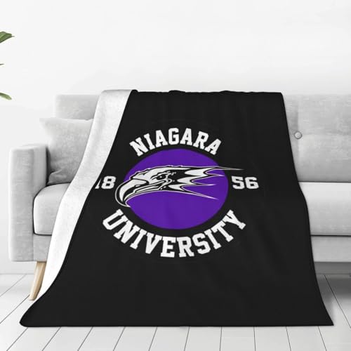 XRPUONG Niagara University Fleece Blanket, Very Soft Microfiber Flannel Blanket for Couch Warm and Cozy for All Seasons