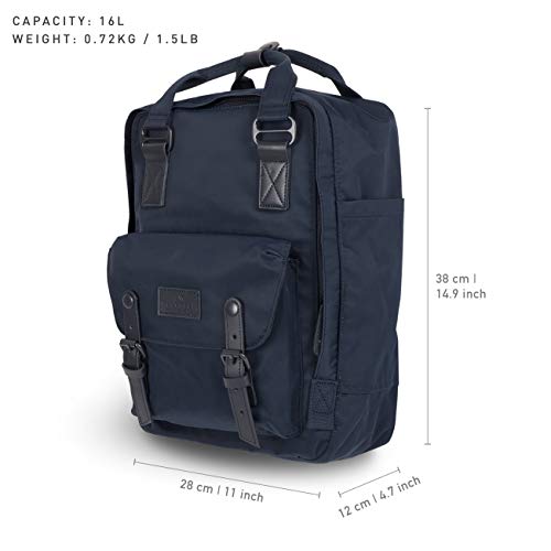 Doughnut Macaroon 16L Travel Backpack Ladies College Lightweight Casual Daypacks Bag Backpack Navy Series Navy3