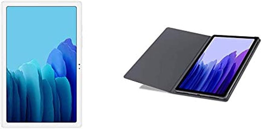SAMSUNG A7 Tablet 10.4 Wi-Fi 64GB Silver Tab A7 Bookcover - Grey