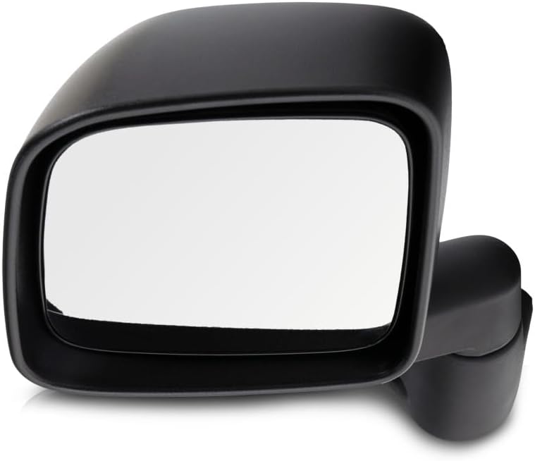 For Jeep Wrangler 2003 2004 2005 2006 Door Mirror Driver Side | Manual | Non-Heated | Textured | Replacement For 55395061AD | CH1320259
