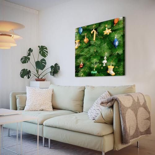 Art mural de fête de qualité supérieure avec impression moderne de sapin - 3