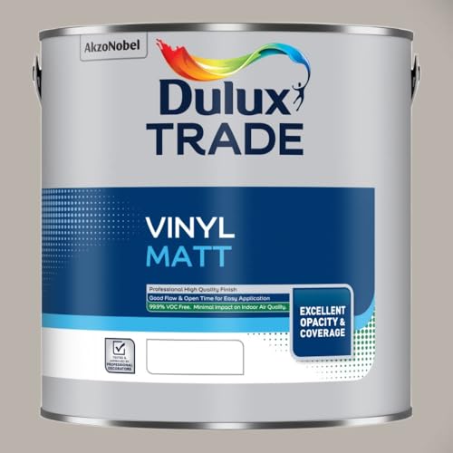 DULUX TRADE VINYL MATT PEBBLE GREY 2.5L
