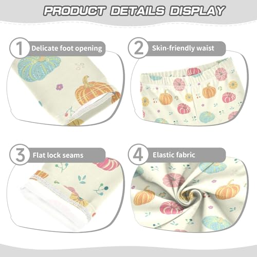 Girls Leggings Pumpkins in Nursery Style Toddler Girls Clothes Leggings for Girls Toddler Girls Leggings 3-4T3