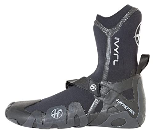 Hyperflex 5mm Cryo Inner Split Toe High Top Boot, Adult, Black, 10