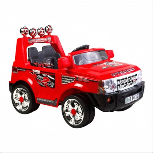 Image of Toyzone Thor Motocross Electric Car - Red | Rechargeable Car 12 V | Powered by 12 ah Battery | Music Player with Bluetoooth & USB | 6 Month Warranty on Battery | Make in India | for Kids 2+ Years