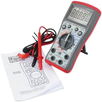 Digital Multimeter True RMS High Accuracy - Electrician Tool with Battery Tester - Voltage Meter - Ideal for Automotive and Fieldpiece Testing - Electrical Outlet Tester - Relay and Lead Test