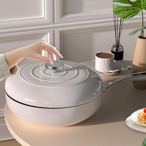 Wok antiadherente de 32 cm color rojo miniatura 7