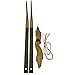 SHARROW 30-50lbs Archery Traditional Takedown Recurve Bow Set 54inch Handmade Wooden Longbow with Wooden Arrow for Adult Shooting (only Bow, 50lbs)
