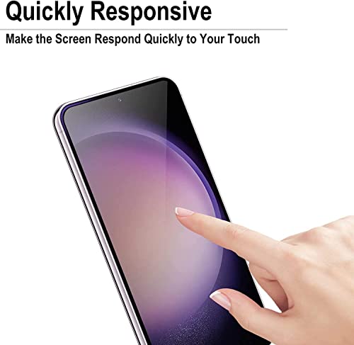 Image of HD Tempered Glass Screen Protector Compatible for Samsung Galaxy S22 5G, S23 5G with Edge to Edge coverage and Easy Installation kit