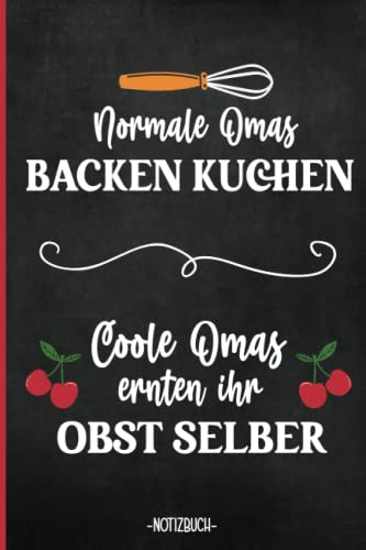 Oma Geschenk Garten: Schönes Notizbuch liniert für Gärtnerin und...