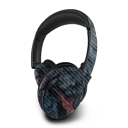 Image of MightySkins Carbon Fiber Skin Compatible with Bose QuietComfort 45 Headphones Storm Cloud | Protective, Durable Textured Carbon Fiber Finish | Easy to Apply | Made in The USA