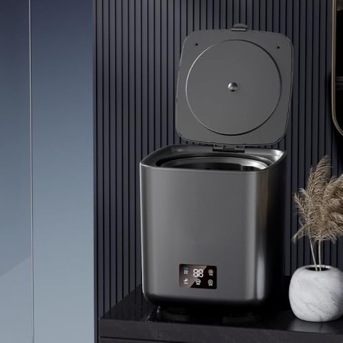 Emidor 全自動洗濯機 ミニ洗濯機 乾燥機 脱水機 独立型 小型 10L スマートポータブル オゾン殺菌 ステンレスバレル&ケアモード ブーツブリーフ ブーツブリーフ タオル シングルパジャマ ケア 家庭用 節水 ホームオフィス 旅行 寮 (B)