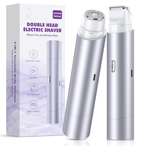 Bikini Trimmer Dual Head Waterproof Electric Razor