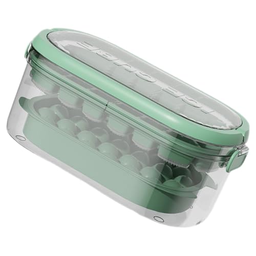 Molde de silicona para cubitos de hielo con tapa y contenedor miniatura 1