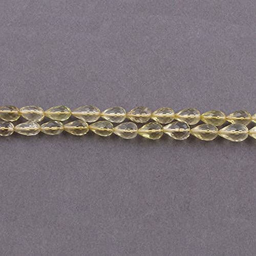 Quartz Citron en perles boules facettées pour concevoir un cadeau d'anniversaire fait main