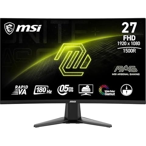 MSI MAG 27C6F écran Gaming FHD Cover