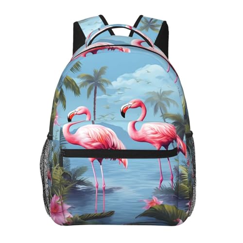 Sac à dos de voyage flamants roses idéal pour les weekends à la mer et vacances