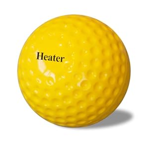 Heater Yellow Dimpled Baseballs, 1 Dozen, Polyurethane Material, Optic Yellow Color, for Use in Real Ball Pitching Machines Heater Yellow Dimpled Baseballs 1 Dozen Polyurethane Material Optic Yellow Color for Use in Real Ball Pitching Machines